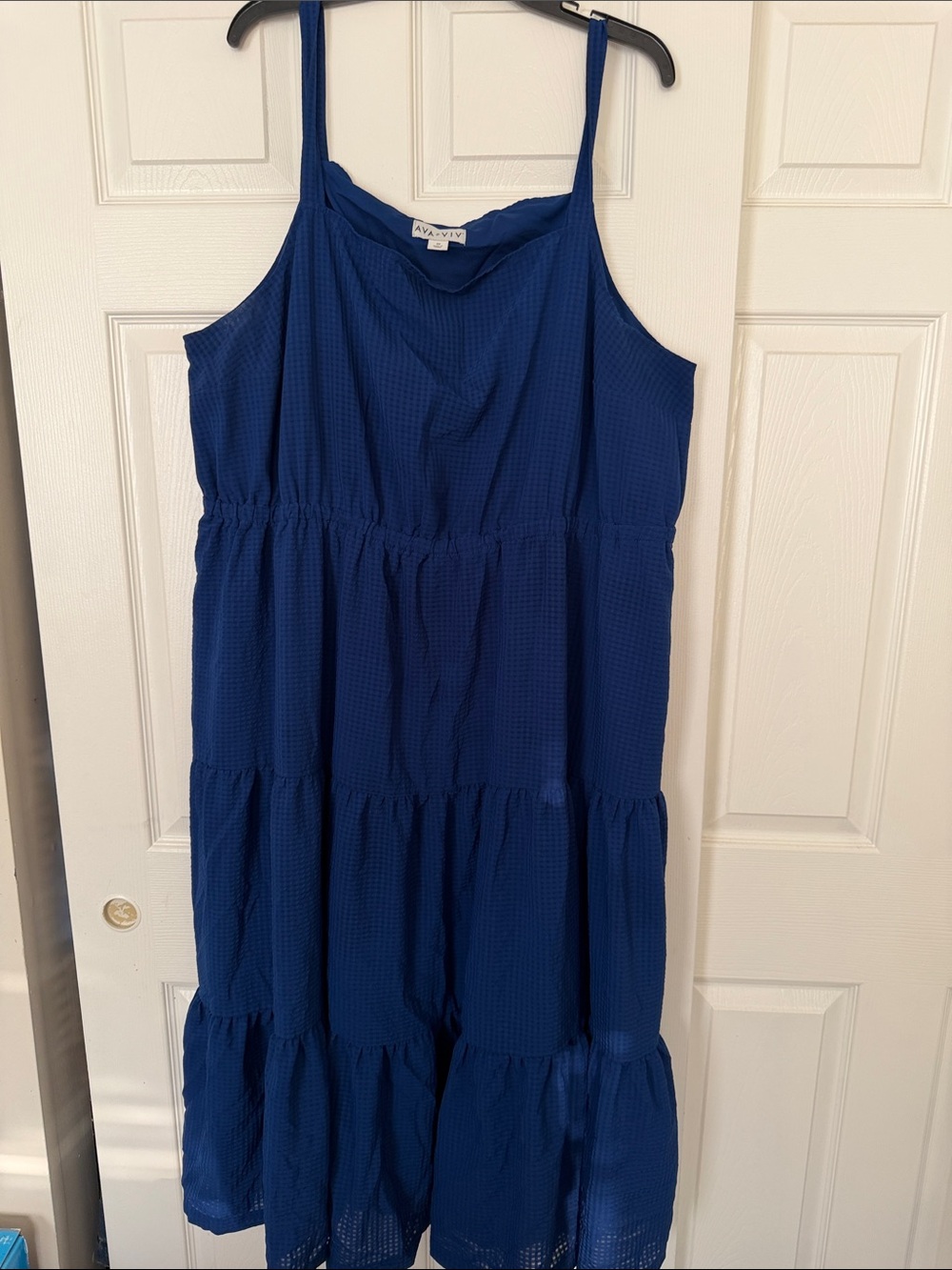 Ava & Viv Royal Blue Tiered Maxi Dress